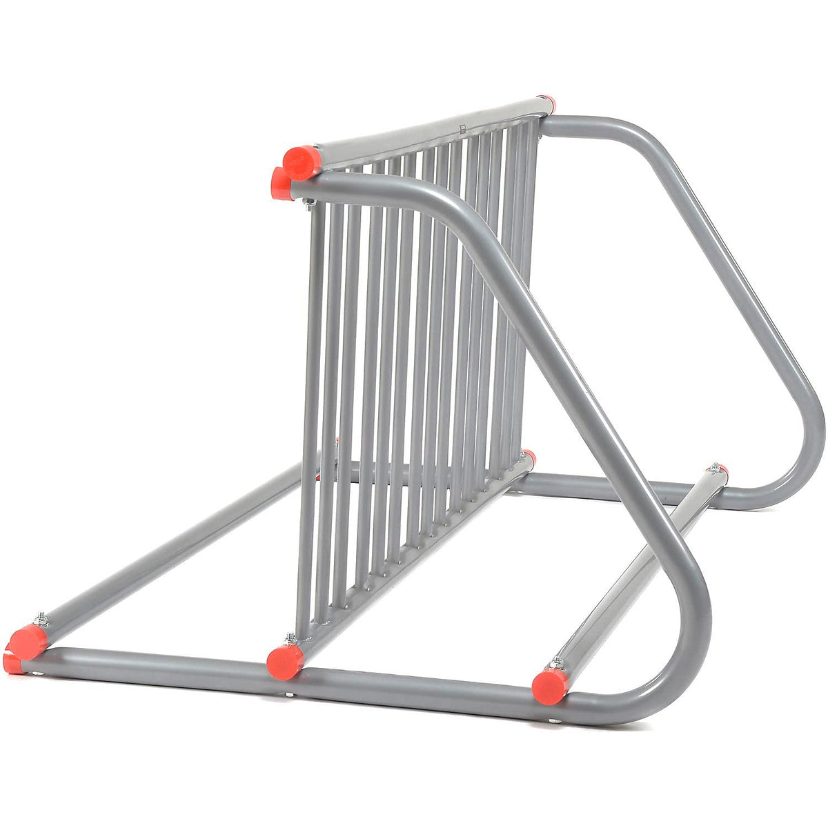 59-3/4"L Grid Bike Rack, Double Sided, Powder Coated Steel, 10-Bike Capacity, Gray, Commercial Bike Rack for Stores, Parks and Schools