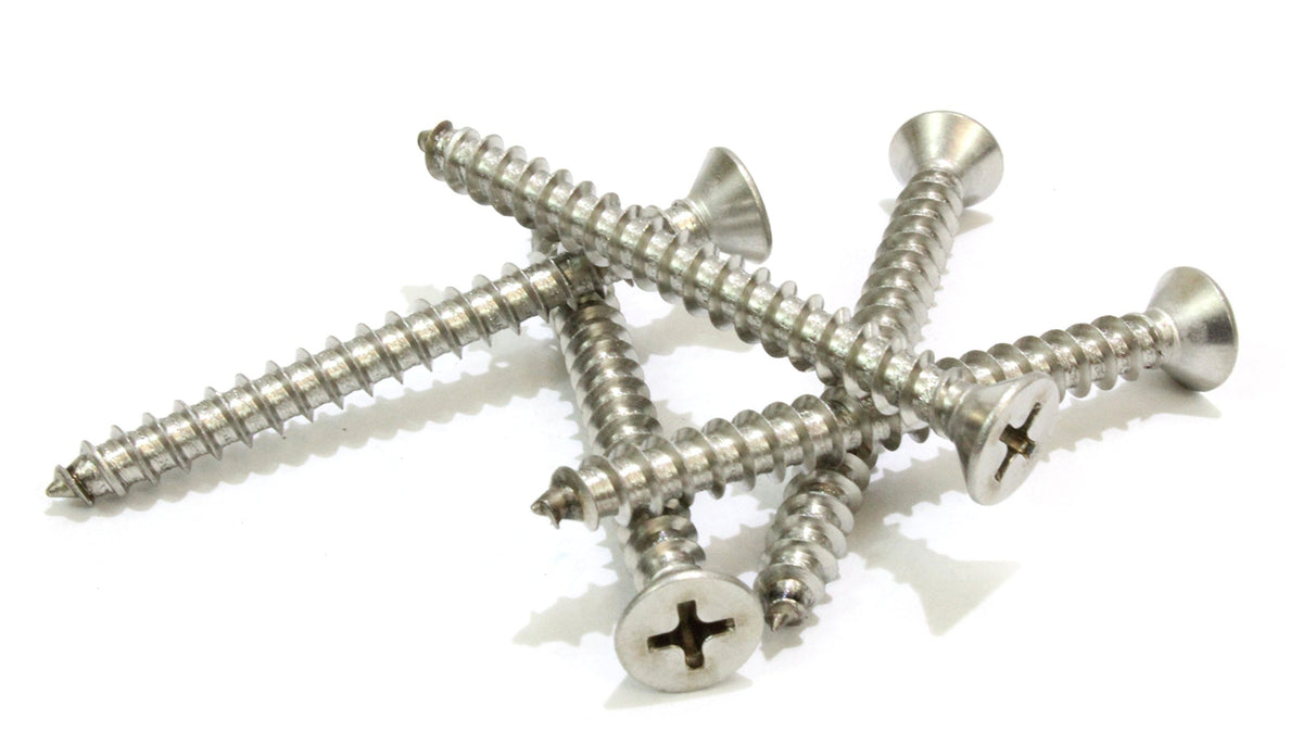 8 X 1'' Stainless Flat Head Phillips Wood Screws (#8 X 1'')