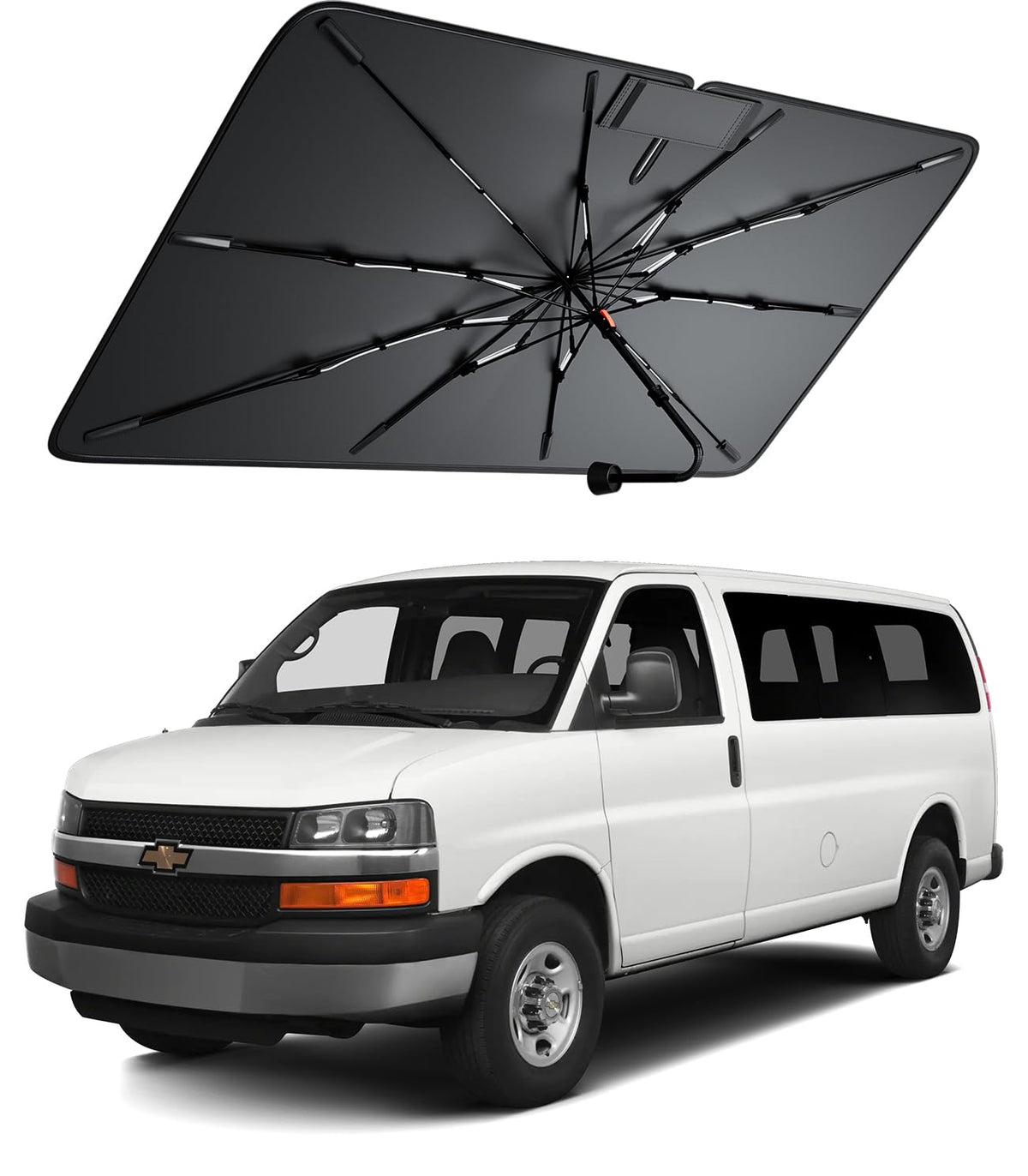 Windshield Sun Shade for Chevrolet Express 1500 2000 (For Express 1500 2000–2026)