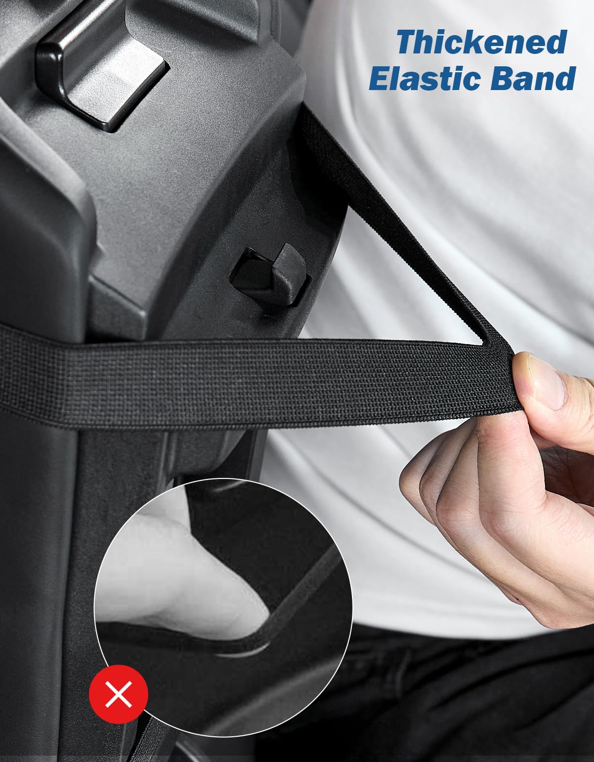 Center Console Cover with Storage Bag for SUV Sedan Car (Black / 12.6" x 7.75" x 0.66")