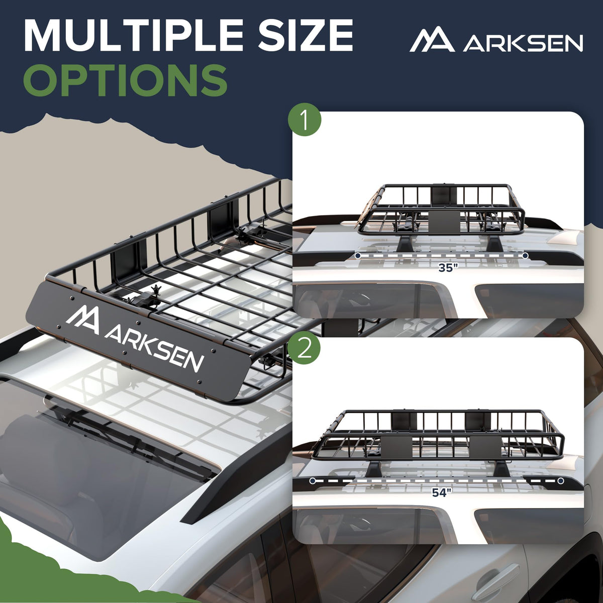 54" x 34" x 6" Roof Rack Cargo Basket with Bag