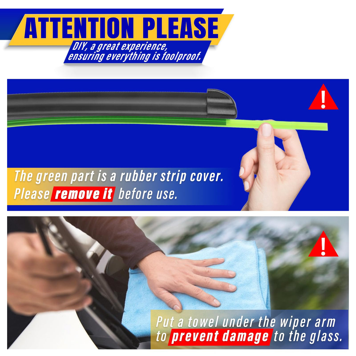 3 Wipers Fits Nissan Kicks 2018 (26"/16"/12")