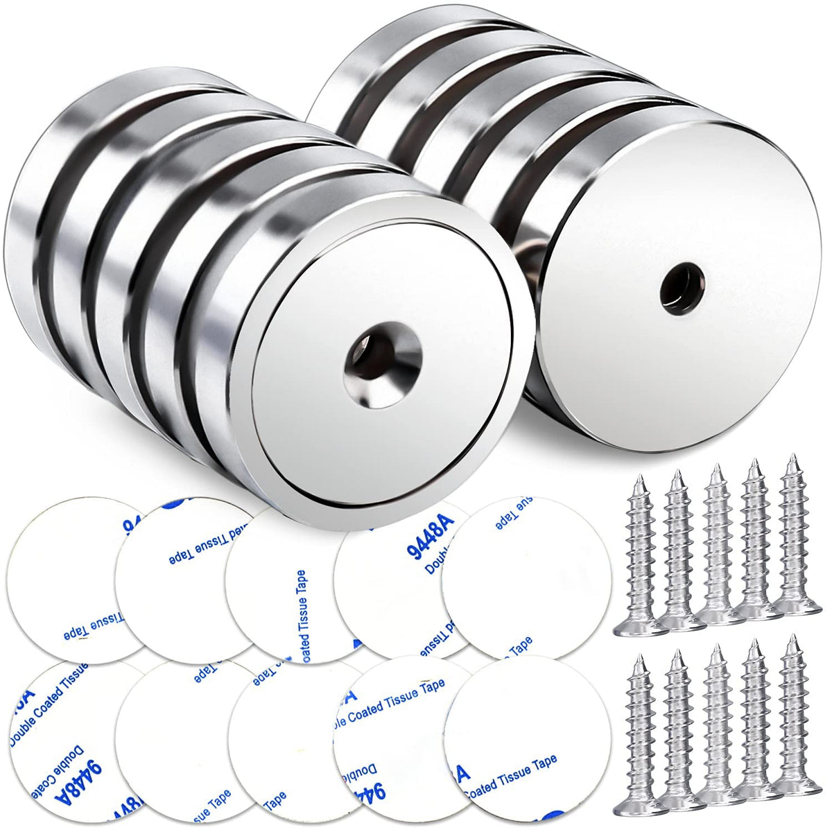 Magnets Neodymium Magnet 110LBS Strong Heavy Duty Rare Earth 10 P (1.26inch)