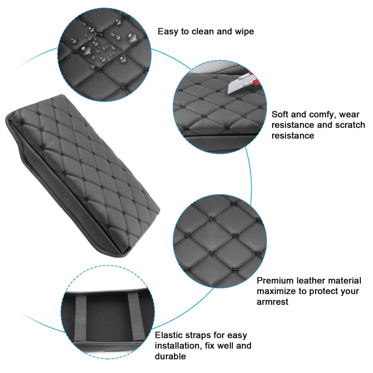 for 2023 2026 2027 Toyota Crown Signia Armrest Cover Pad
