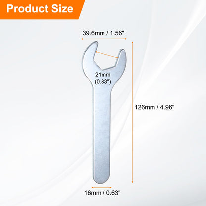10pcs 21x126x2.8mm Small Single Open End Wrench Metric Wrenches (21x126x2.8mm)