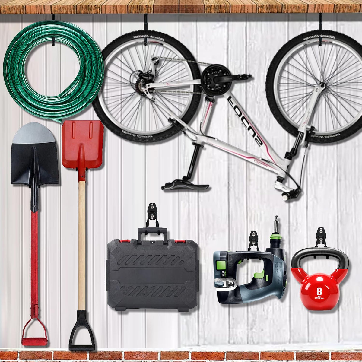4 Pack Weed Eater Hanger (Black / 4 Pack Weed Eater Hanger - 2SU)