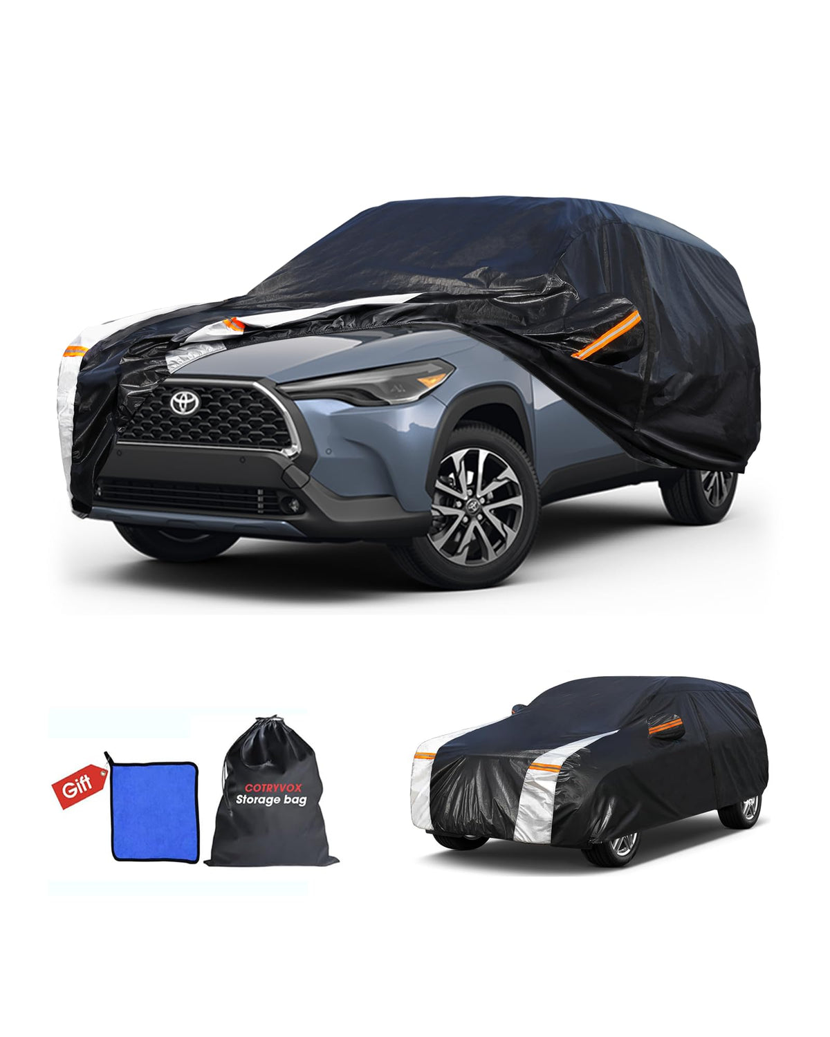 Toyota Corolla Cross Car Cover 100% Waterproof All Weather (Custom fit Toyota Corolla Cross / SUV car cover)
