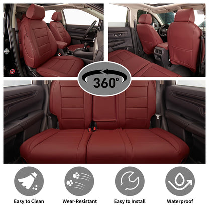 Custom Seat Covers for KIA Sportage Hybrid LX (Burgundy / 2023-2027 Sportage Hybrid LX)