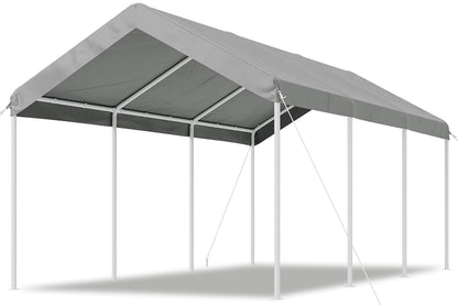 10x20 FT Carport (Gray / 10x20ft)