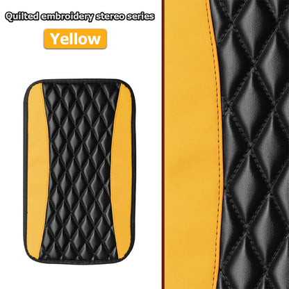 Car Center Console Pad (No Side Storage Pocket / Yellow)