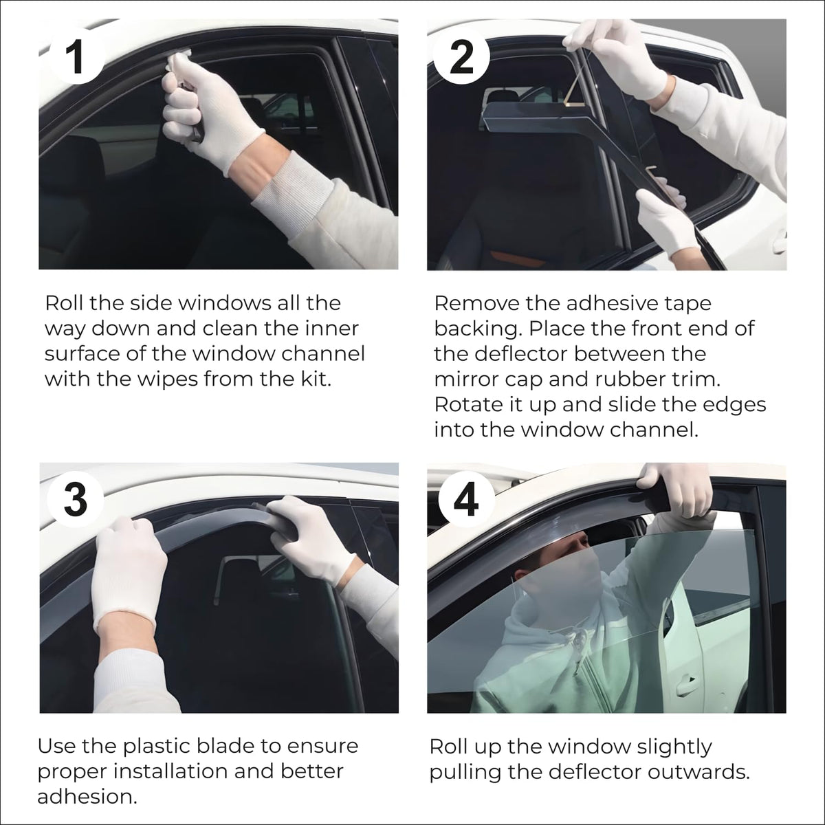 Window Deflectors Smoke Tinted In (For Compass 17-27)
