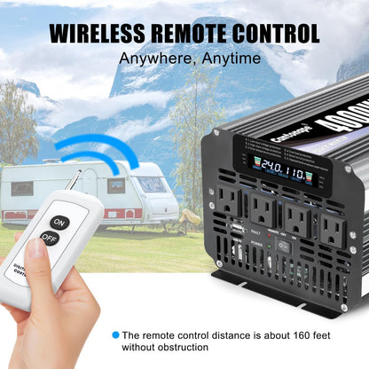 4000 Watt Power Inverter 24V DC to 110V