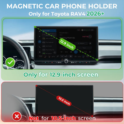 Car Phone Holder for Toyota RAV4 2026 with 12.9