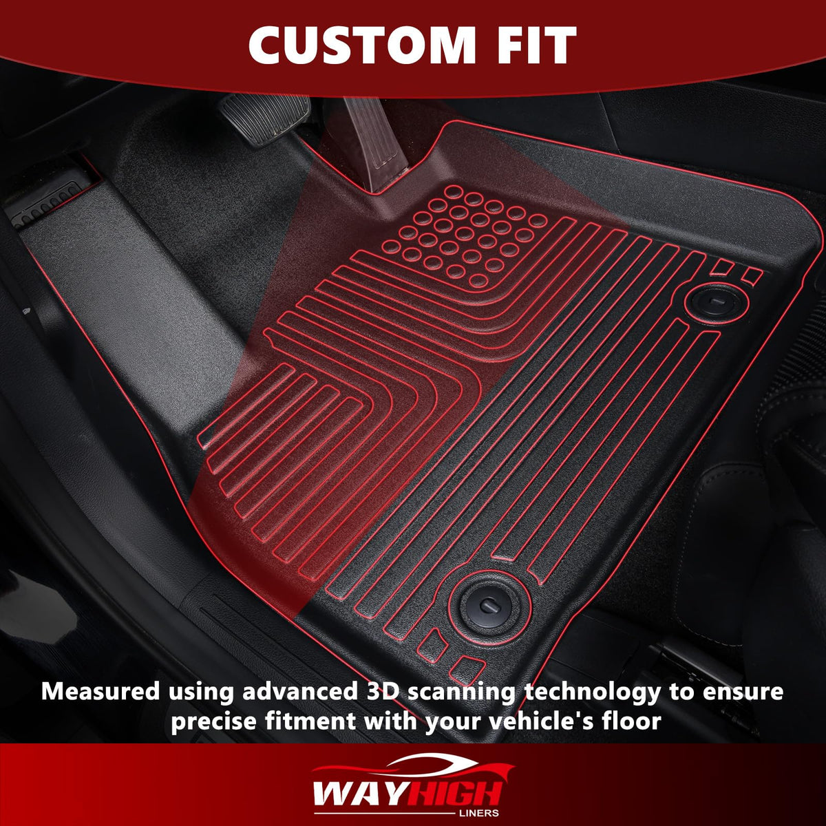 Floor Mats & Cargo Liner for 2025 2026 2027 Kia K4 (BLACK)