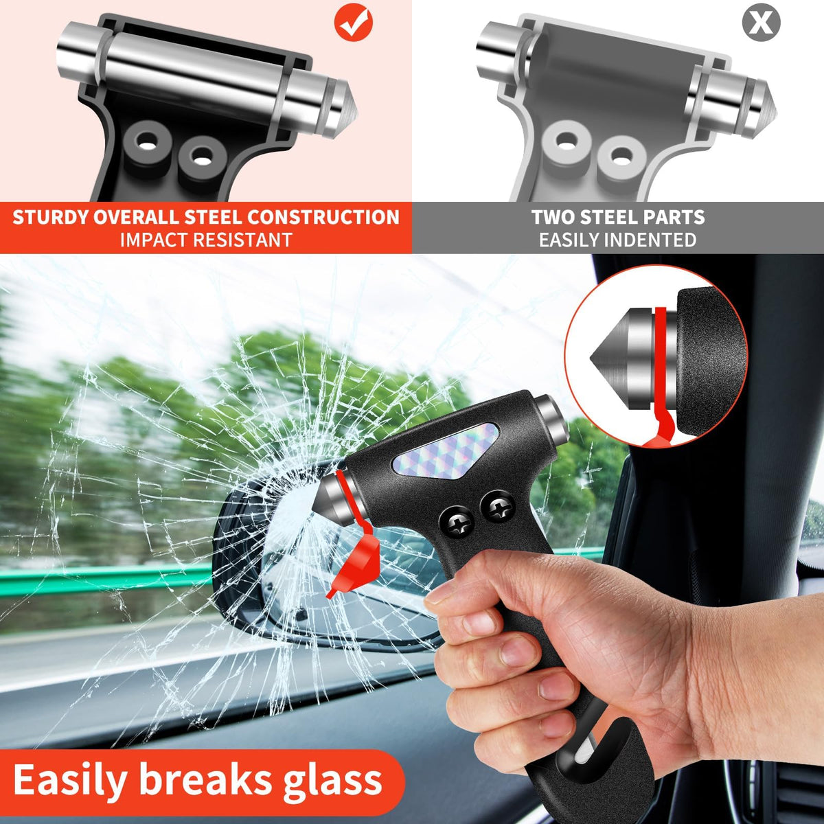 Car Escape Tool (Black-1pc.)