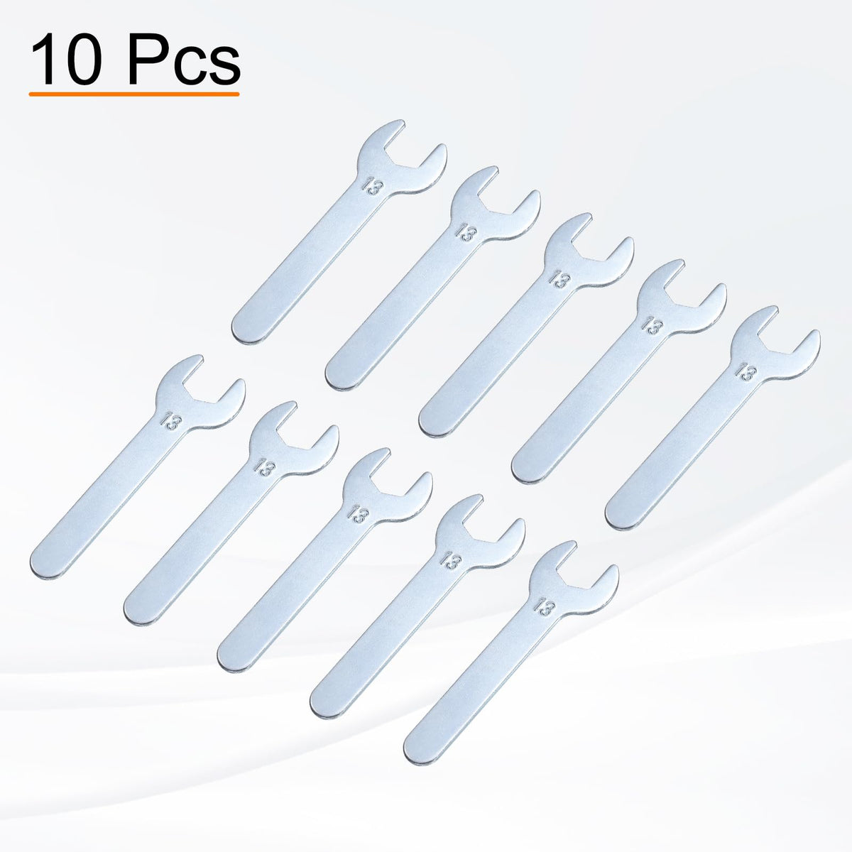 10pcs 13x87x2mm Small Single Open End Wrench Metric Wrenches (13x87x2mm)