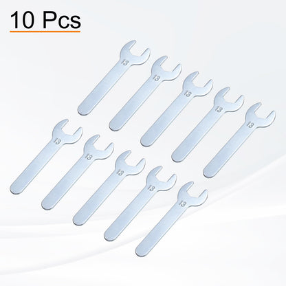 10pcs 13x87x2mm Small Single Open End Wrench Metric Wrenches (13x87x2mm)