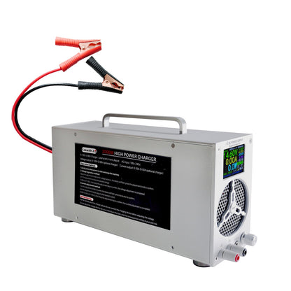 0-120V 0-25A Adjustable LiFePO4 Battery Charger, High Power Lithium Battery Charger with Pre-Charging, BMS Wake-Up, LCD Display, Variable DC Power Supply for RV Marine Solar Golf Cart