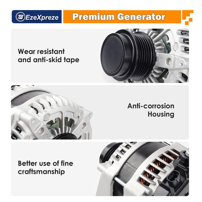 EZEXPREZE 84143540 170A High Output Alternator Fit for 2014