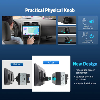 6GB+64GB Double Din Car Stereo 10.1" Headunit with Carplay (10.1 Inch 6GB+64GB)