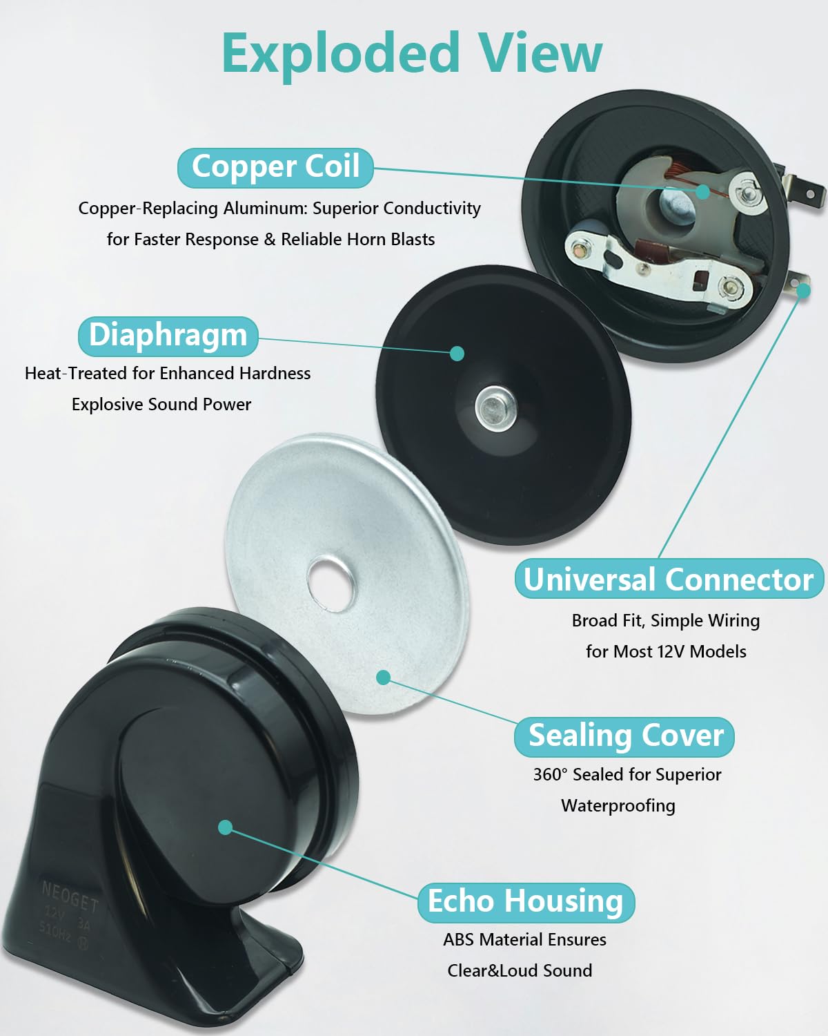 12V Loud Car Horn