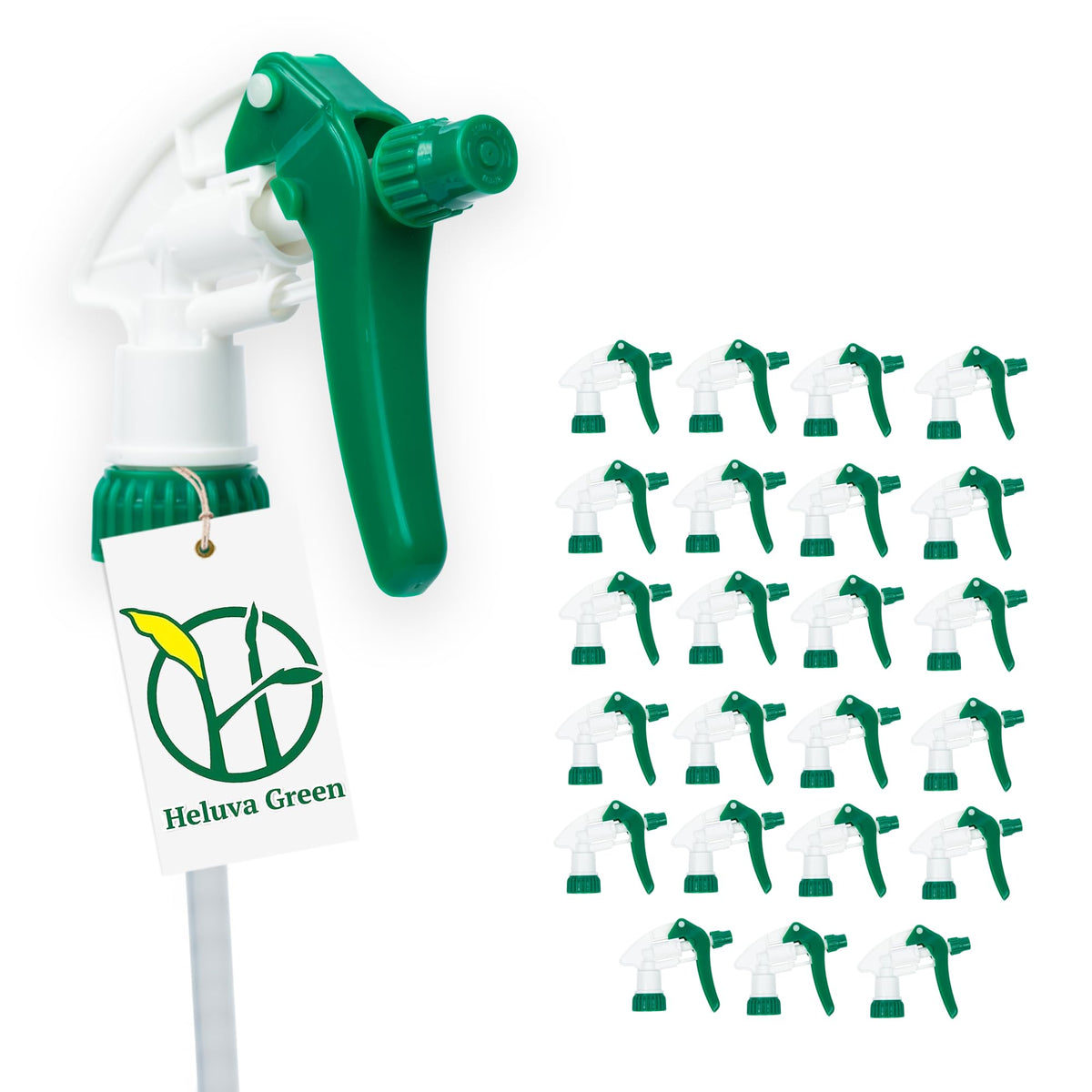 Spray Bottle Nozzle Replacement Tops (32 Ounces (Pack of 24) / Green)