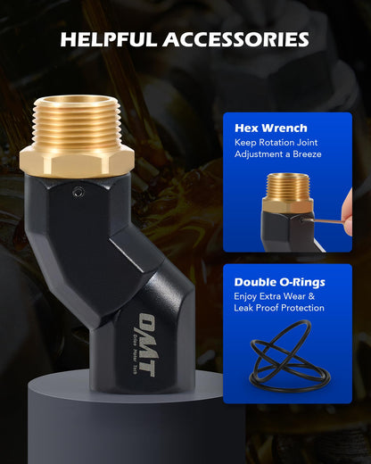 OMT 1" NPT Fuel Hose Nozzle Swivel Kit (1PCS 1"NPT)