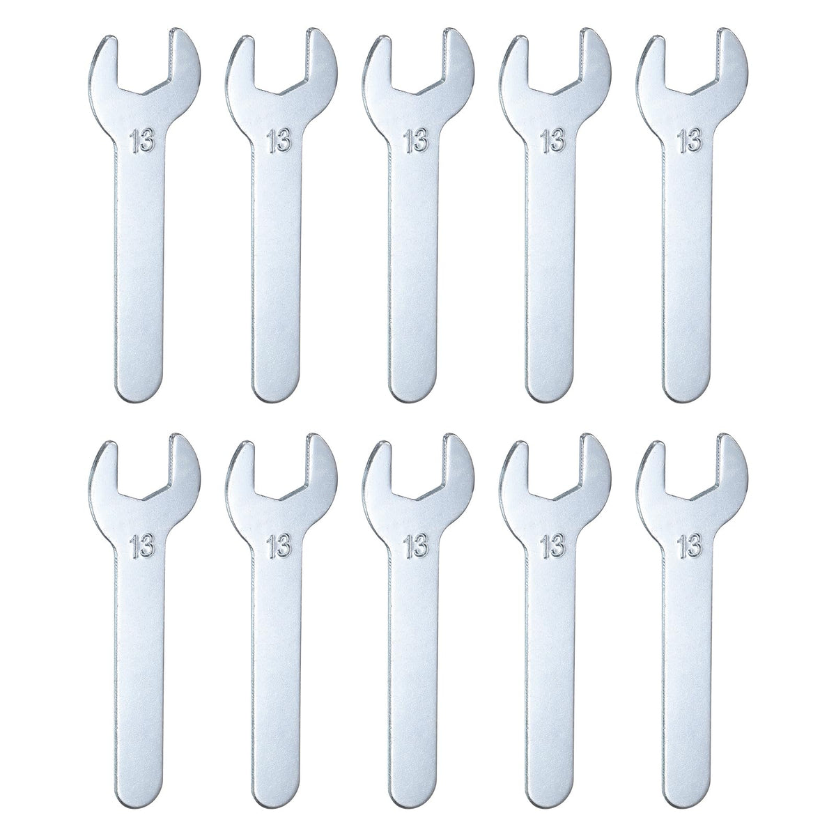 10pcs 13x87x2mm Small Single Open End Wrench Metric Wrenches (13x87x2mm)