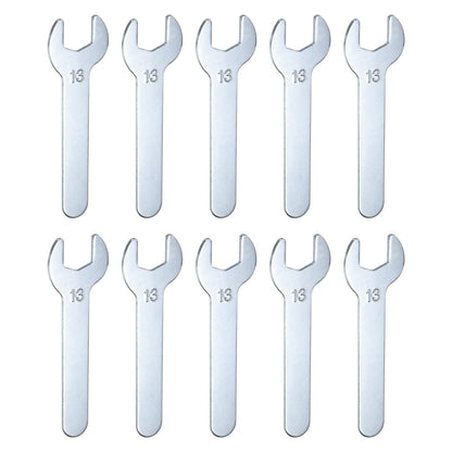 10pcs 13x87x2mm Small Single Open End Wrench Metric Wrenches (13x87x2mm)