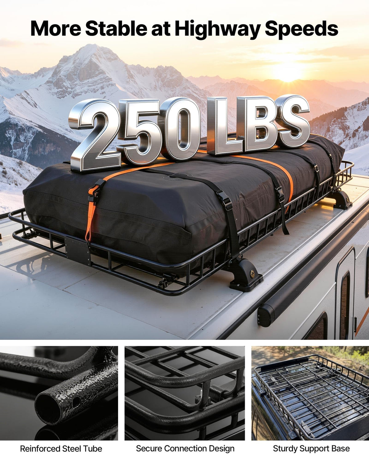 Roof Rack Cargo Basket (90x50in)