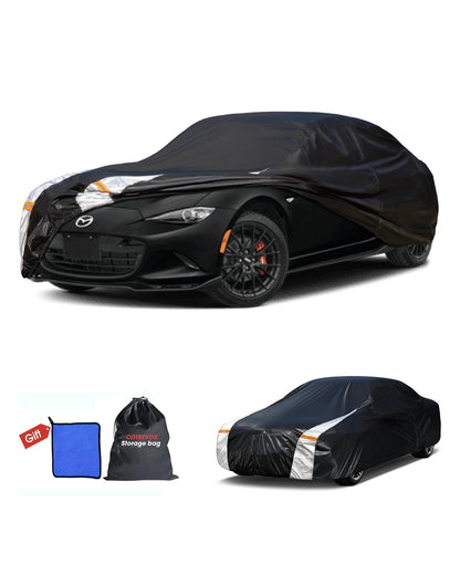 Mazda Miata MX5 Car Cover 100% Waterproof All Weather (Custom fit Mazda Miata MX-5 / Coupe car cover(no ear）)