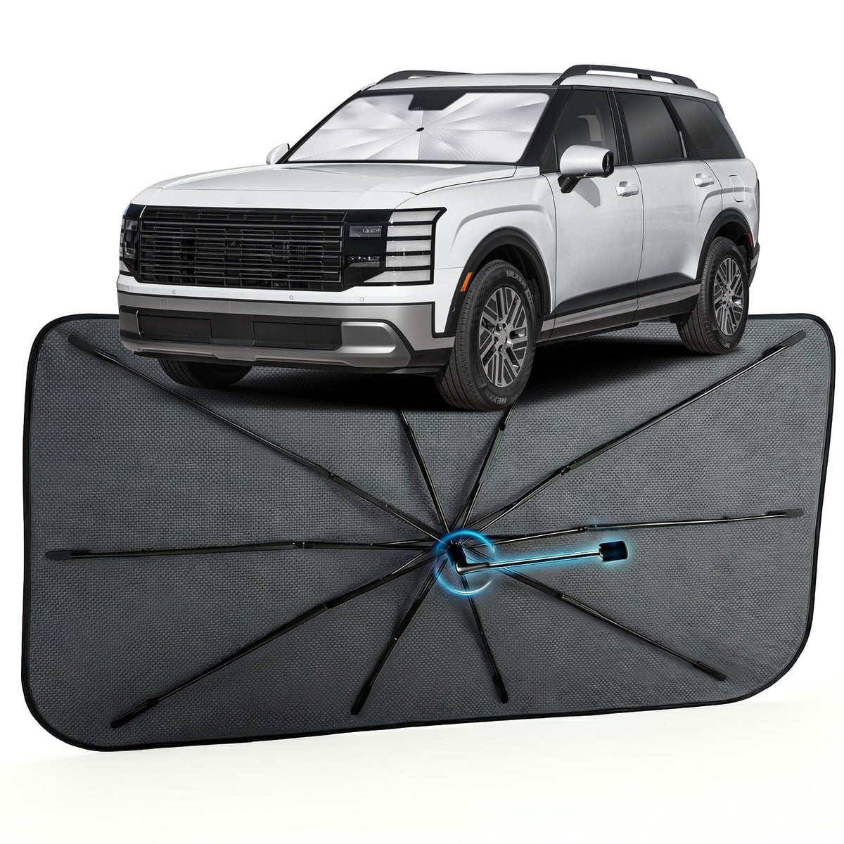 Car Windshield Sun Shade Umbrella for Hyundai Palisade 2019 (For Hyundai Palisade 2019-2027)