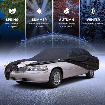 Multi Layer Car Cover Custom Fit for Lincoln Town (Custom fit Lincoln Town 1998-2011 / Coupe car cover(no ear）)