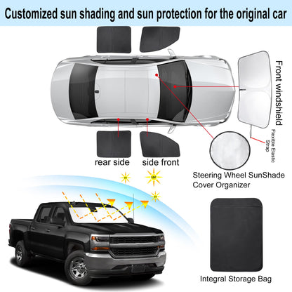 Window Shades for Chevrolet (Chevrolet/Chevy Silverado 2014-2019)