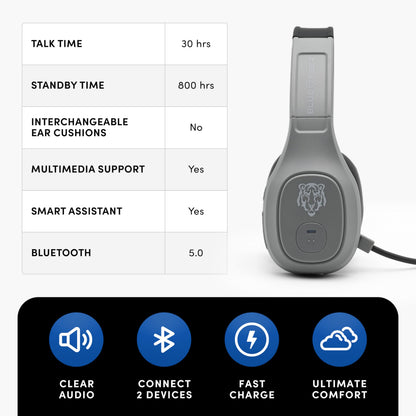 Storm Trucker Bluetooth Headset with Noise Cancelling Mic (Gray / Storm)