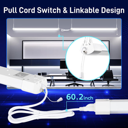 4FT 120W LED Shop Light Linkable (White / 120W)