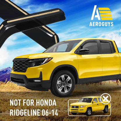 Extra Durable Window Deflectors in (For Honda Ridgeline 17-27)