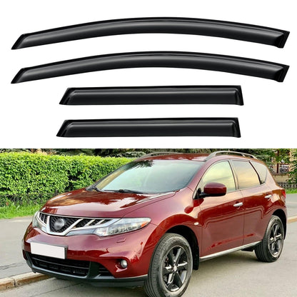 Window Visors Rain Guards for 2009 (2009-2014 Nissan Murano)
