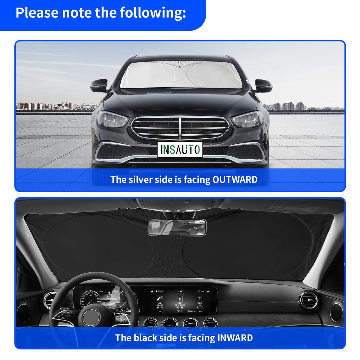 Sun Shade for Mercedes Benz E350 2017 (for 2017-2025 Mercedes E-Class)