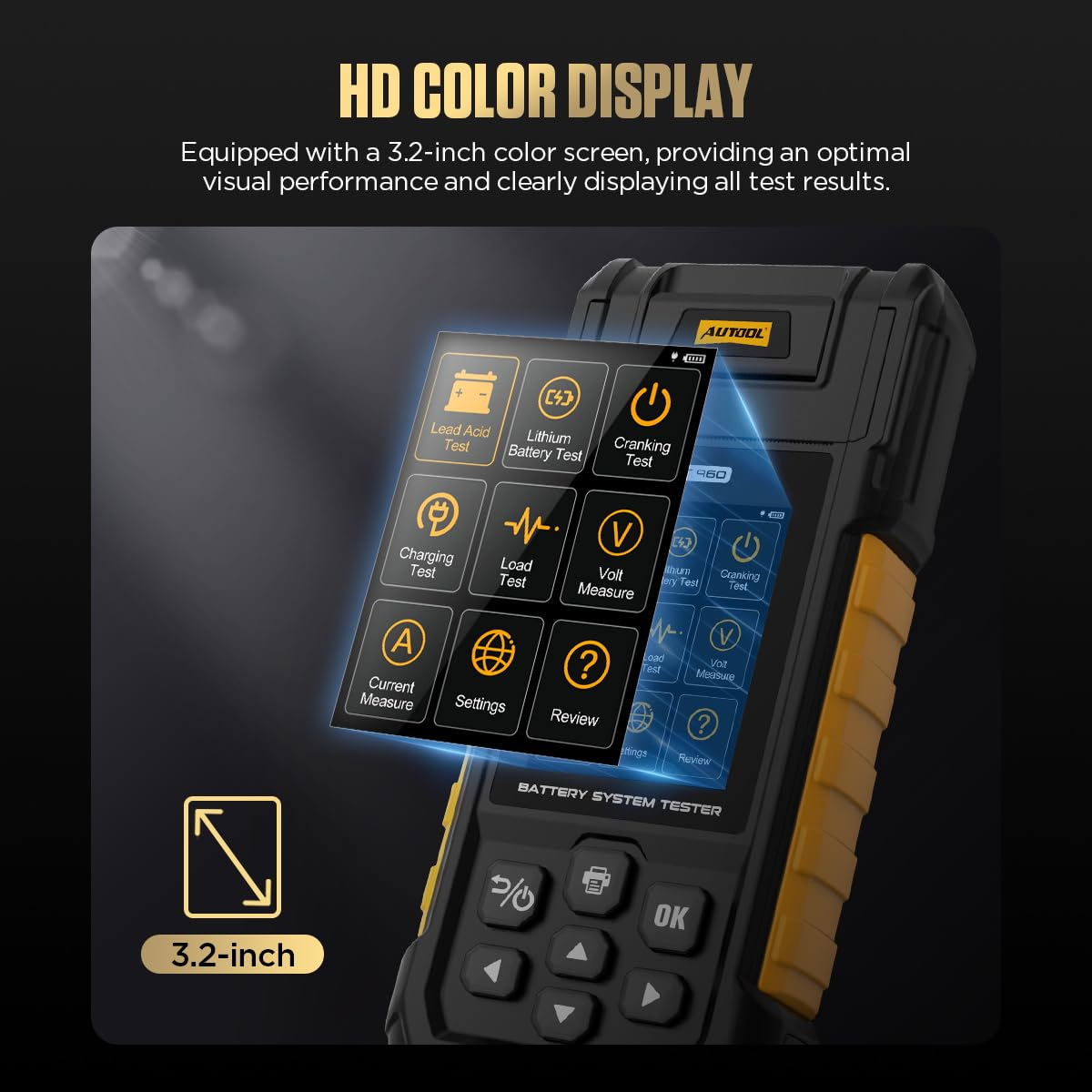Car Battery Tester 12V 24V