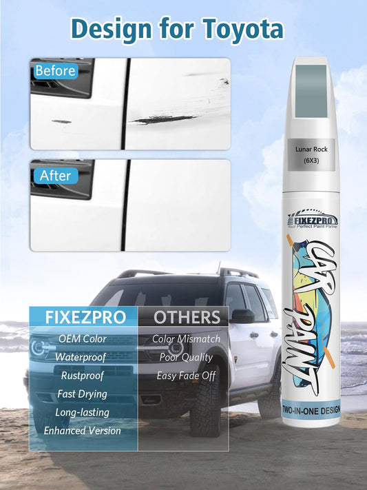 6X3 Lunar Rock Car Touch Up Paint for Toyota