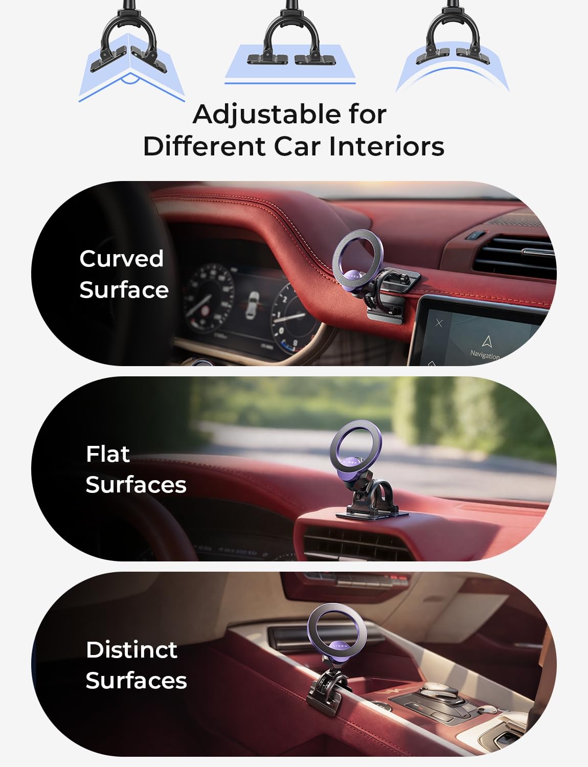 for MagSafe Car Phone Mount (Purple)