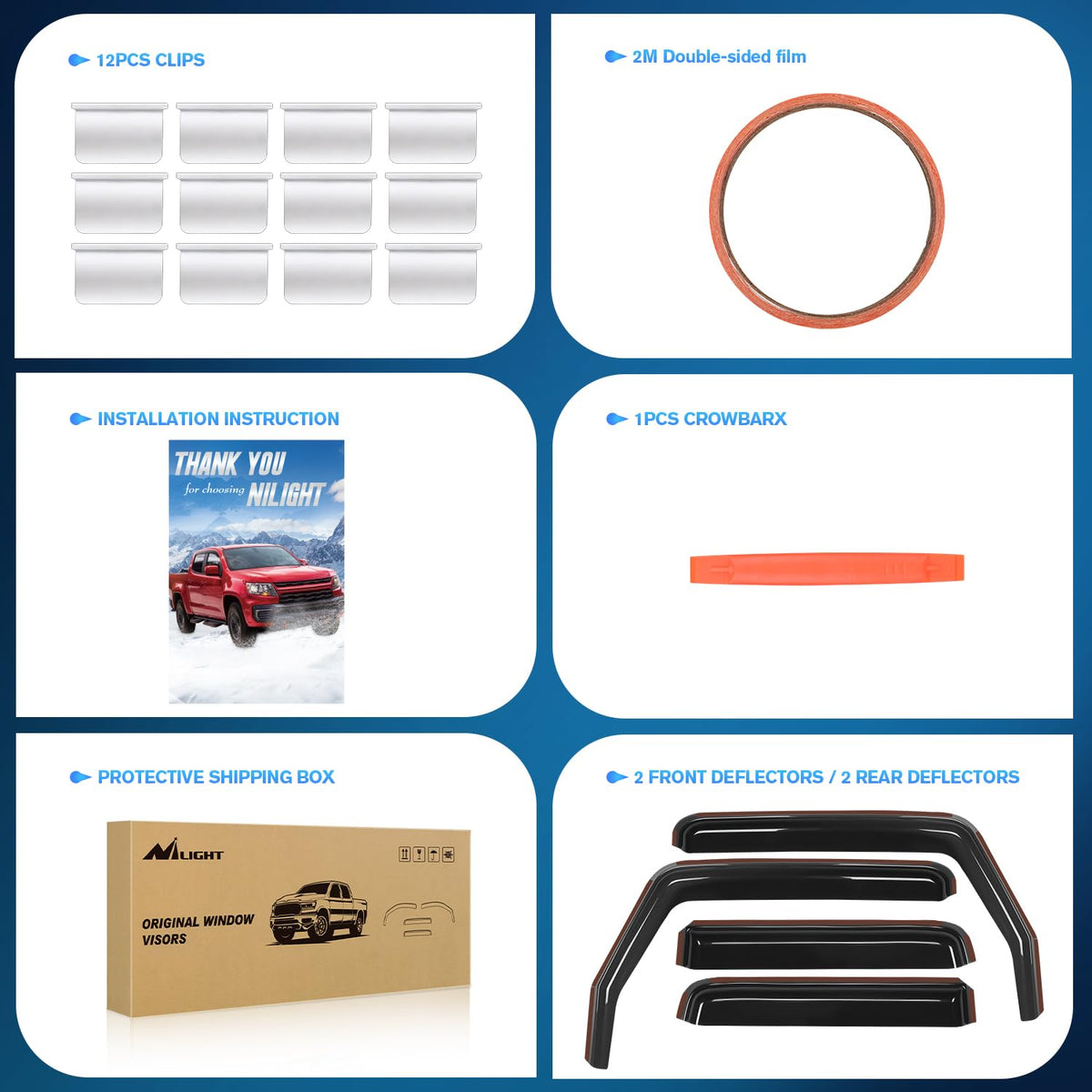 in Channel Rain Guards for Jeep Wrangler JK 2007 (Wrangler JK 2007-2018)