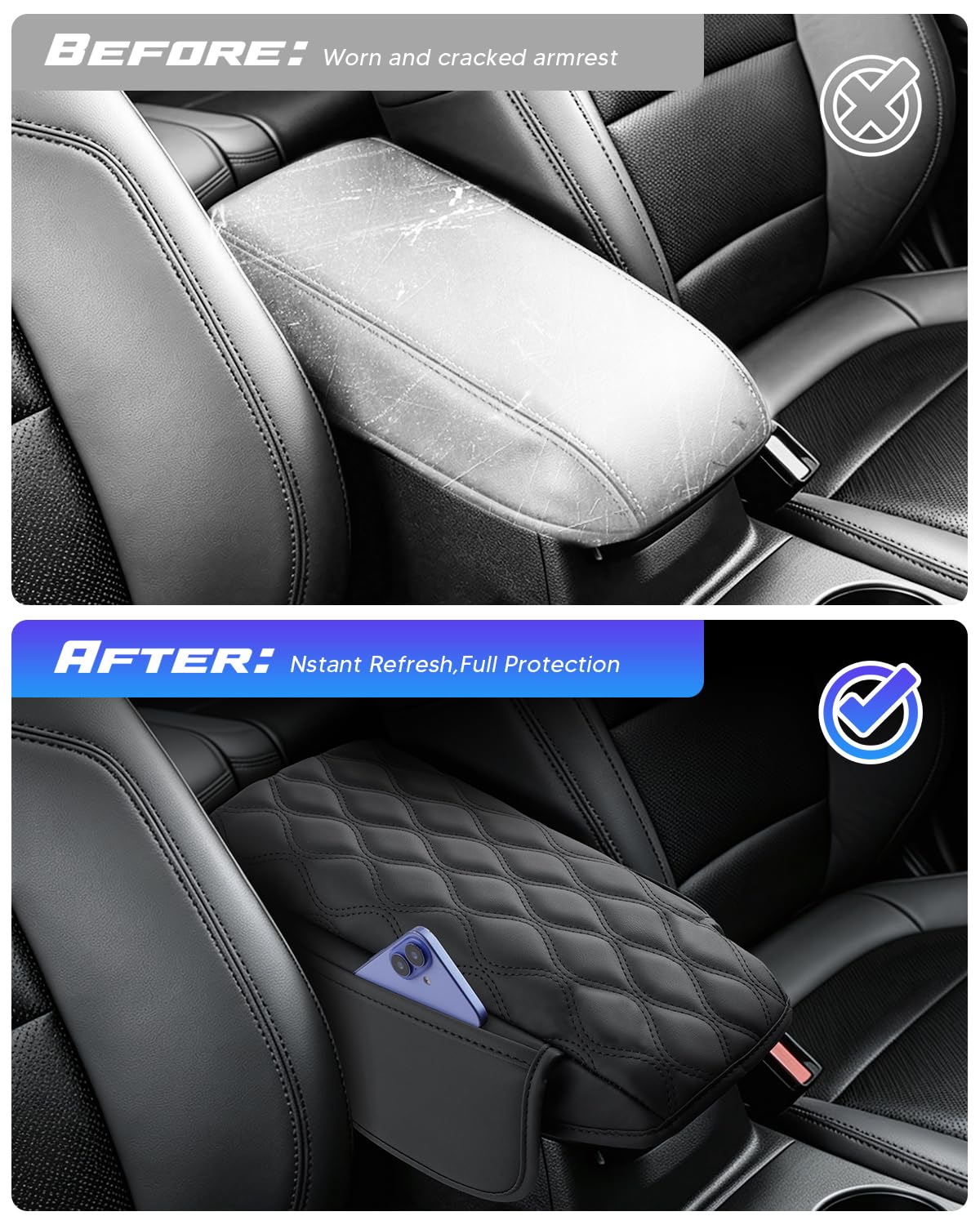 Center Console Cover for 2021 (3)Ford Bronco Sport 2021-2026)