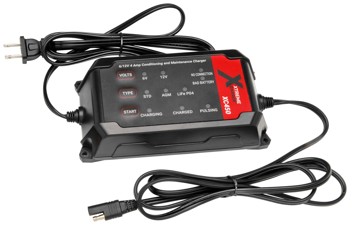 XC450 Xtreme Charge 4 AMP Smart Battery Charger & Maintainer