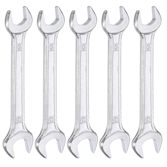5pcs 12x13mm Double Open End Wrench 15° Offset Angle Wrenches (12mm x 13mm)