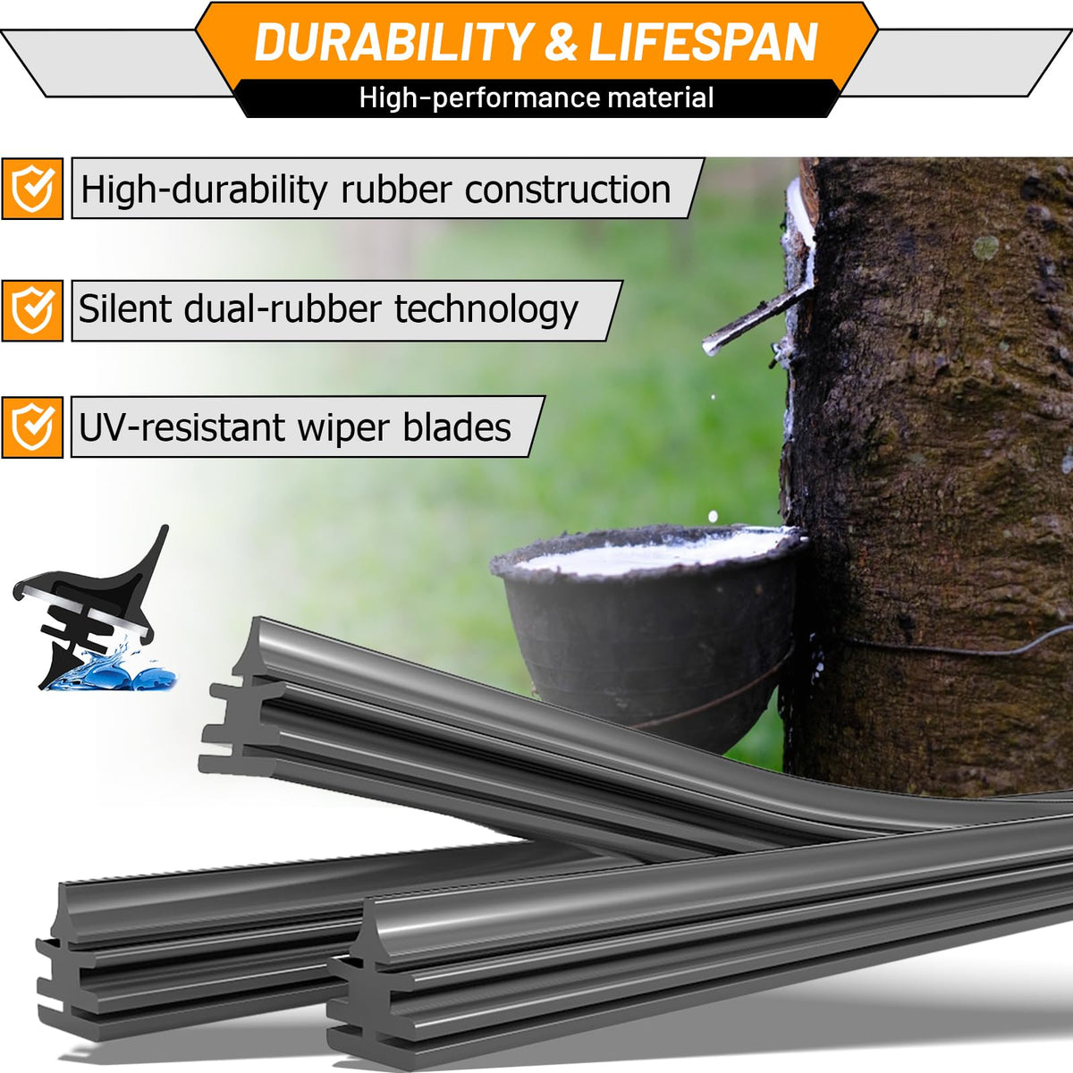 Windshield Wiper Blade Replacement for Ford Focus 2012 (28"+28"+12")