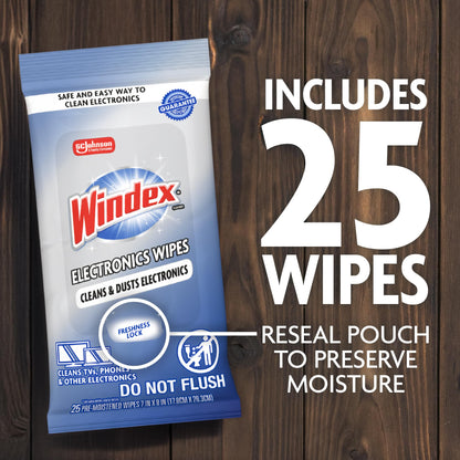 Electronic Cleaning Wipes (25 Count (Pack of 3))