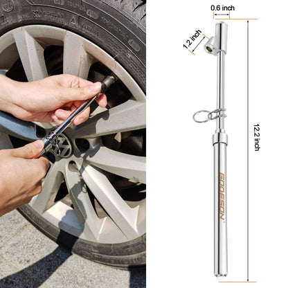 Dual Head Tire Pressure Gauge 10 (Silver / 20 pack)