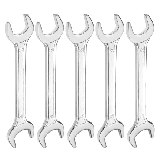 5pcs 24x27mm Double Open End Wrench 15° Offset Angle Wrenches (24mm x 27mm)